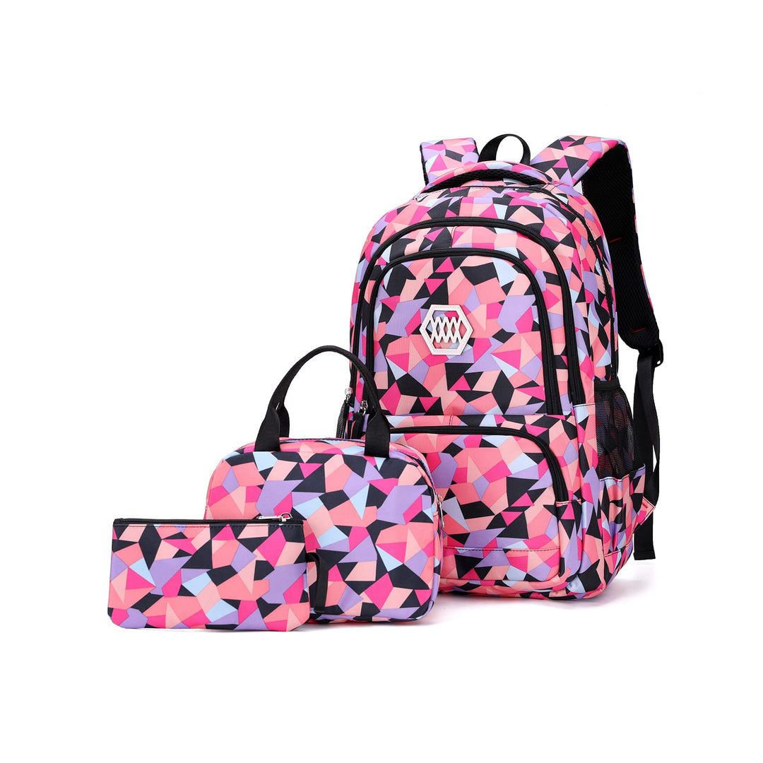 Schulrucksack Jungen Mädchen Rucksack Teenager: Schultaschen Sets mit Lunchpaket Federmäppchen Schul