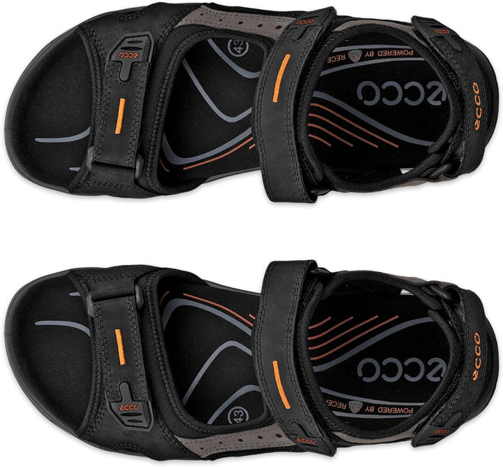 ECCO Herren Yucatan Sandal 40 EU Black Mole Black, 40 EU Black Mole Black