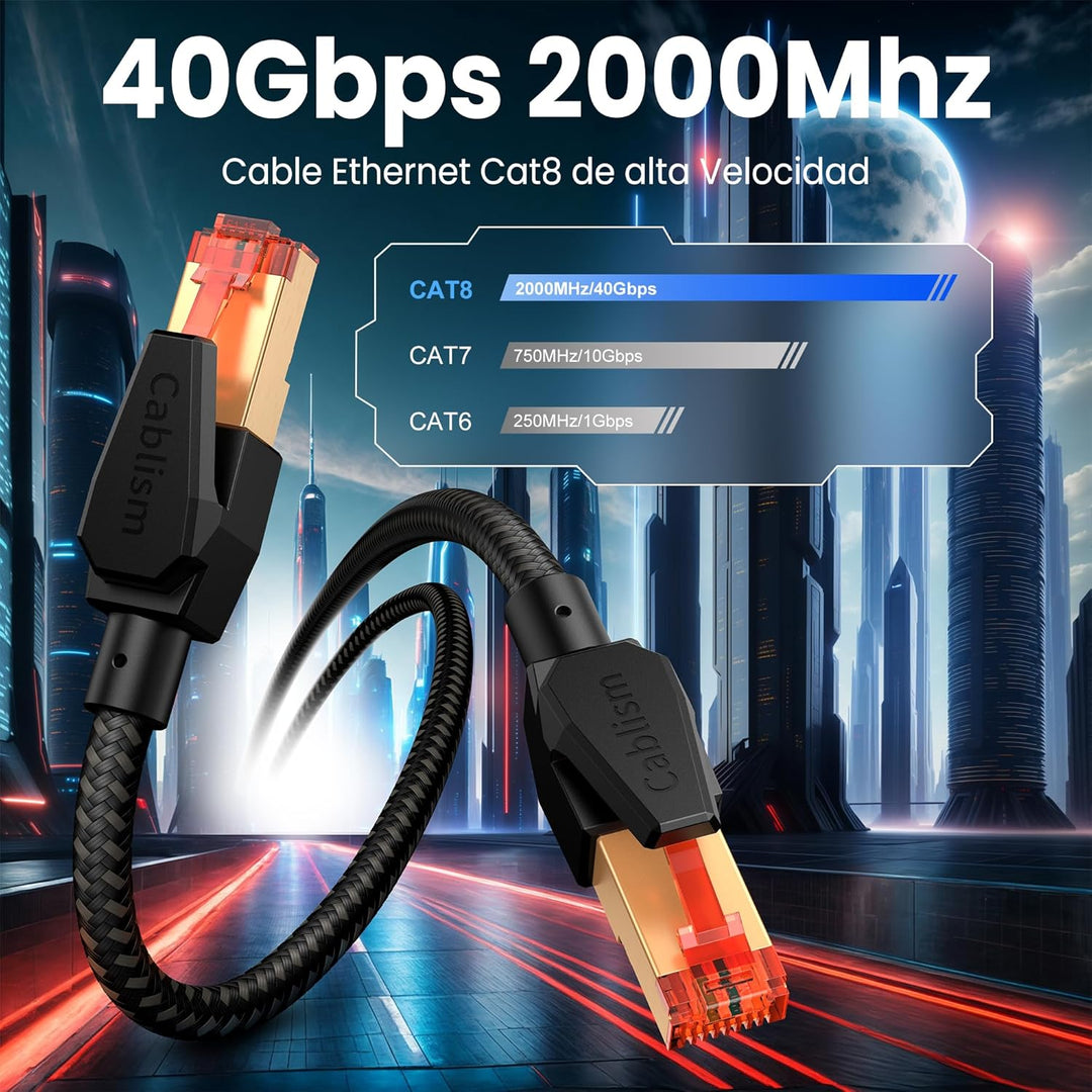 LAN-Kabel 23Meter Cat 8 Netzwerkkabel RJ45 30m 20m 18m Internet 40 Gbit/s 2000 MHz Hochgeschwindigke