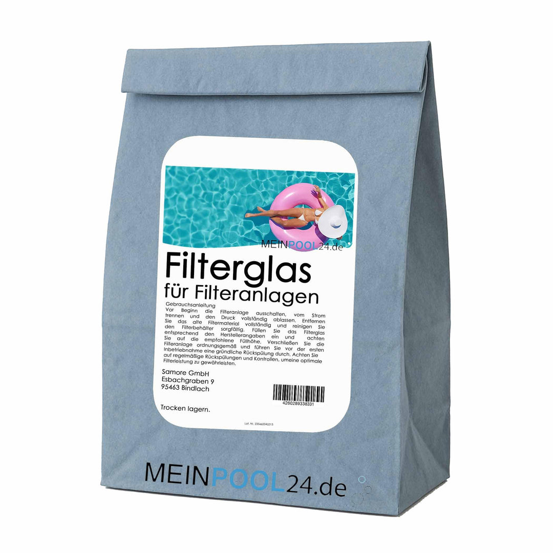 25 KG MEINPOOL24.DE FILTERGLAS FILTERGLASKUGELN 0,4-0,8 MM GLASKUGELN ANSTATT FILTERSAND