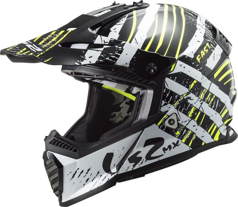 LS2, Crosshelme motorrad Fast evo verve black white, XXL XXL black white, XXL black white