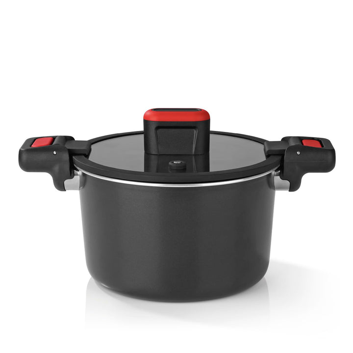 GOURMETmaxx Aluguss-Energiespartopf 5,8 L | ø 24 cm | Antihaftbeschichtung | Schnelle, einfache, fet