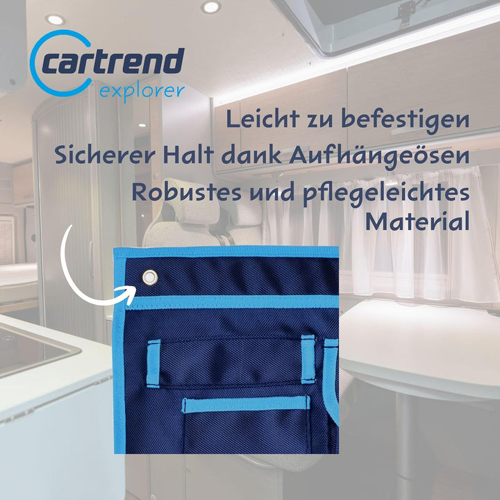 cartrend Caravan Hängetasche für Wohnwagen, Wohnmobil, Faltwagen, zu Hause, in der Garage, auf dem B