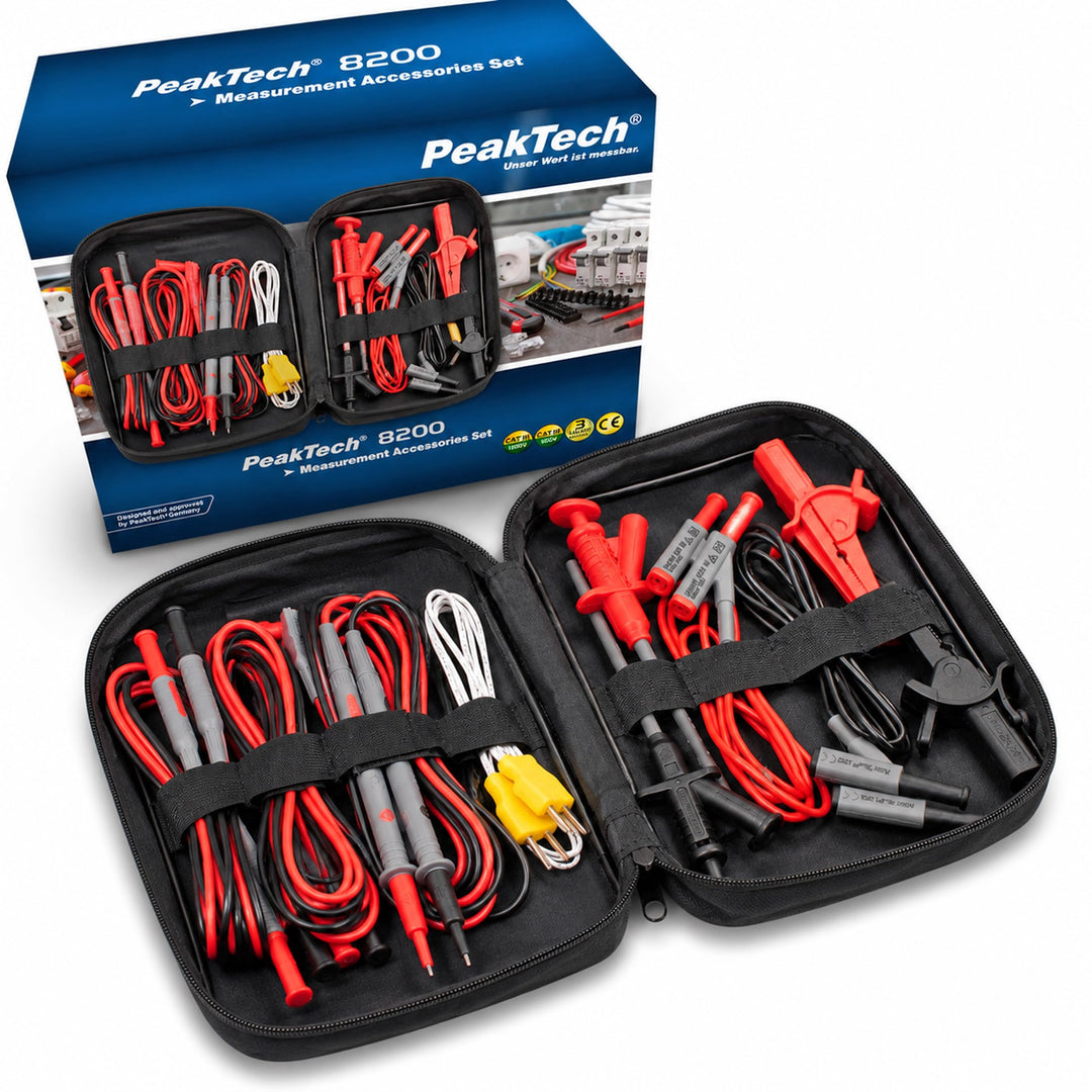 Peak Tech P 8200 – Messzubehör Set für Digital Multimeter Single, Single