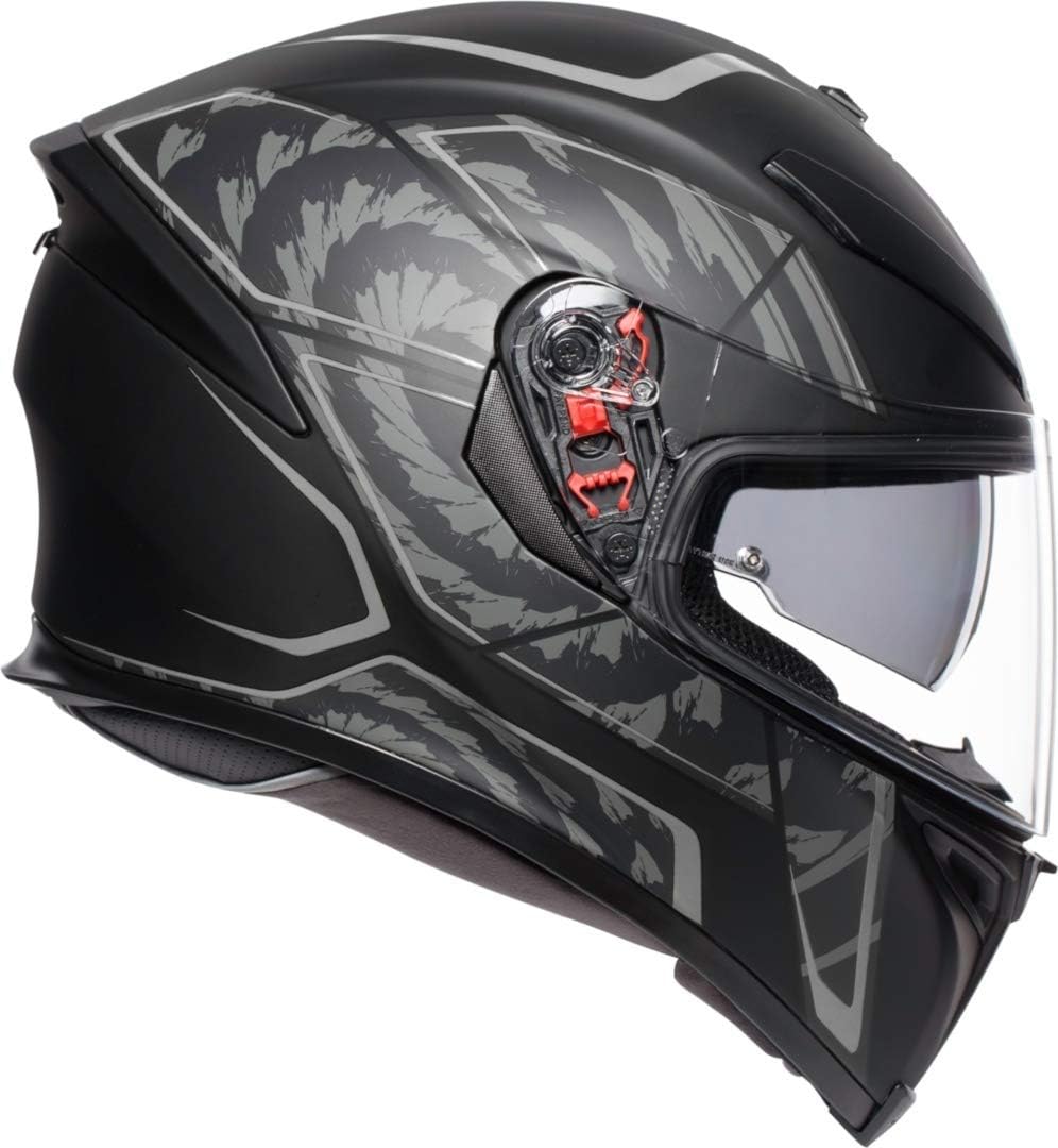 AGV Herren K5 S E2205 Multi Mplk Motorrad Helm XXL TORNADO MATT BLACK/SILBER, XXL TORNADO MATT BLACK