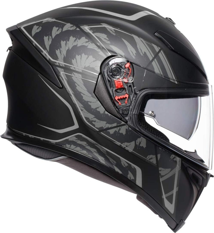 AGV Herren K5 S E2205 Multi Mplk Motorrad Helm XXL TORNADO MATT BLACK/SILBER, XXL TORNADO MATT BLACK