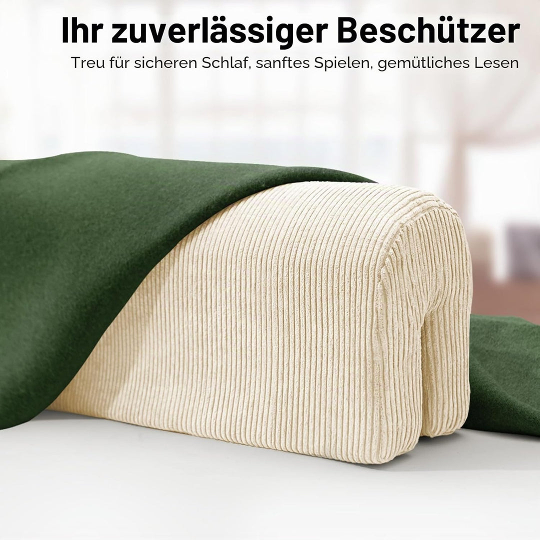AEOCOO Bettkantenschutz für Kinderbetten 70 cm – weiche Memory-Schaum Bettumrandung, Rausfallschutz