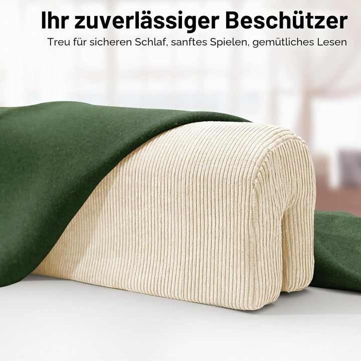 AEOCOO Bettkantenschutz für Kinderbetten 70 cm – weiche Memory-Schaum Bettumrandung, Rausfallschutz