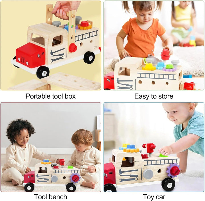 Montessori Spielzeug ab 2 Jahre, Kinderspielzeug Spiele, Werkbank Kinder Geschenk Junge Mädchen, Wer