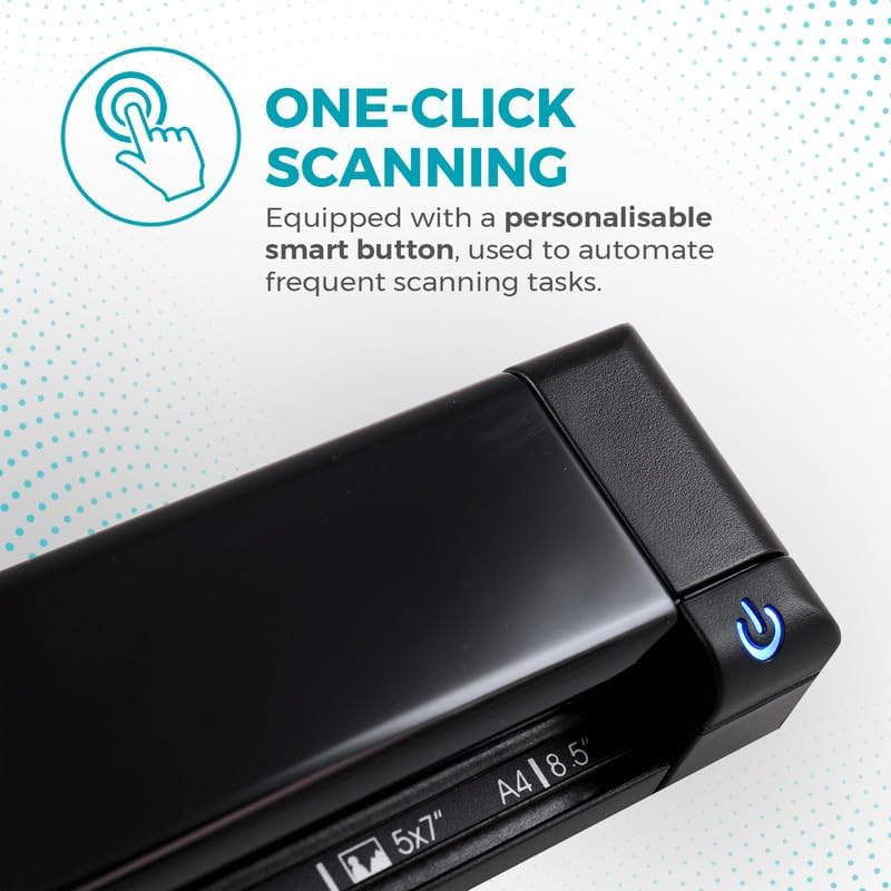IRIScan Express Mobile Scanner-dokumentenscanner A4 8PPM -v4: PDF-Editor, Simplex, USB-betrieben, PD