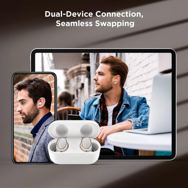 1MORE EVO Bluetooth 5.2 Kopfhörer Kabellos, Active Noise Cancelling Kopfhörer (42dB), Audiophile Ohr