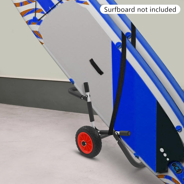 SUP Trolley, Platz für 2 Kajaks oder SUPs, Kajakwagen, Surfwagen Surfboard Transportwagen, 10-Zoll-R