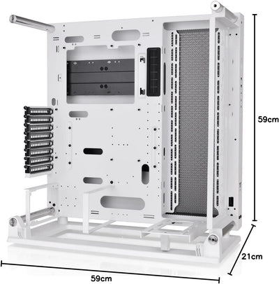 Thermaltake Tt Core P3 TG Pro Snow White | Open Frame Chassis