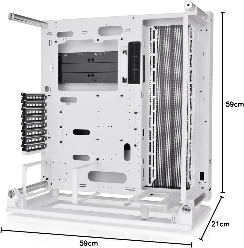 Thermaltake Tt Core P3 TG Pro Snow White | Open Frame Chassis