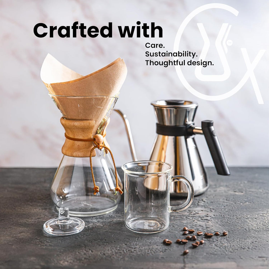 Chemex Kaffee-Karaffe (mit Glasgriff, für bis zu 10 Tassen)