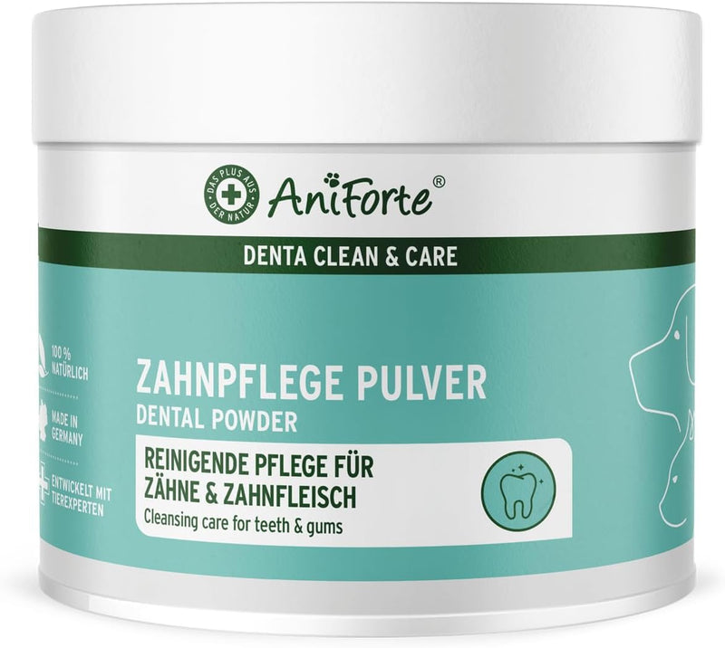 AniForte Denta Clean & Care Zahnpflege Pulver für Hunde & Katzen 300g – effektive & natürliche Zahnr