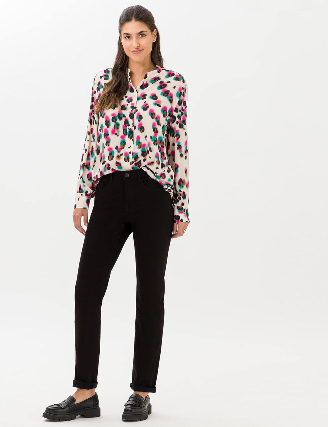 BRAX Damen Style Mary Winter Dream Hose 27W / 30L Schwarz, 27W / 30L Schwarz