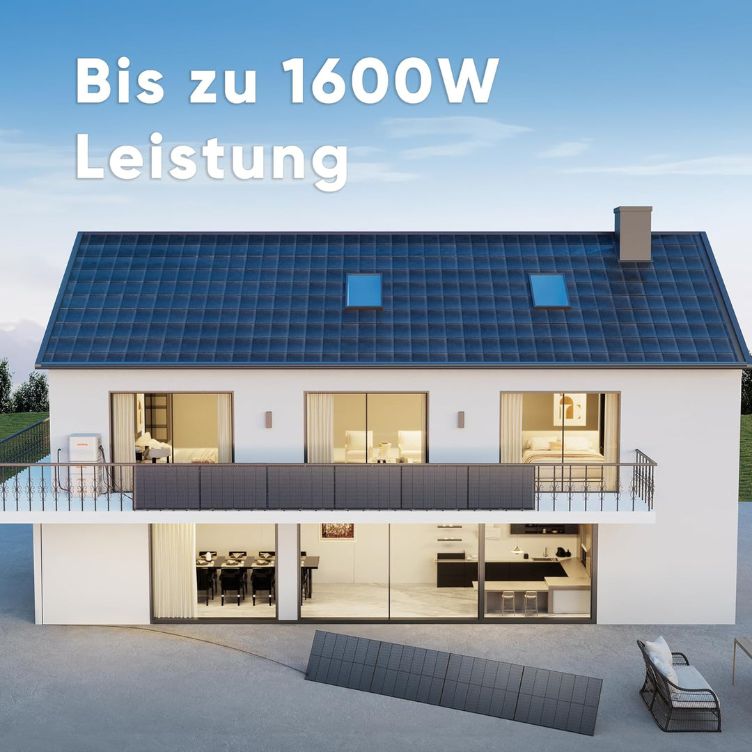 Jackery Flexibles Solarpanel Set 4 * 200W Monokristallines Solarpanel IP68 hocheffizient Solarmodul