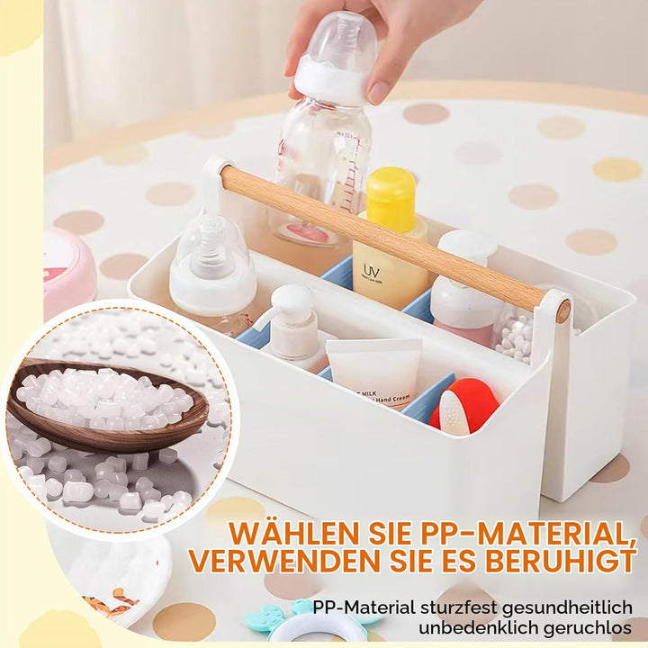 Tragbare Aufbewahrungsbox, Box Organizer in Bad Küche, Weisser Mehrzweck-Caddy Organizer, Wasserdich