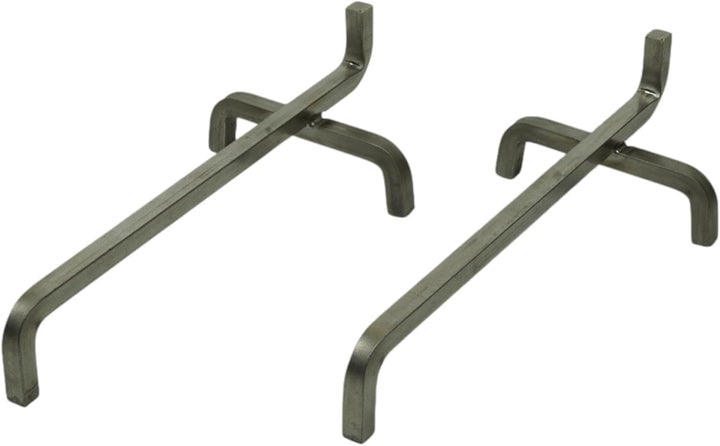 Feuerhund Edelstahl 2er Set Kaminbock Feuerbock Kaminböcke Kaminhund Feuerross (300x140x150mm), 300x