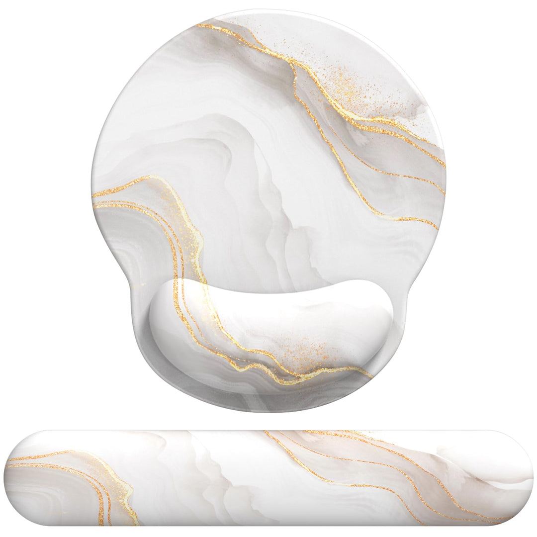Mauspad mit Gelkissen,Mousepad mit Handauflage Ergonomisches, Bequemes Computer-Handballenauflage Ma