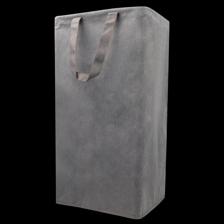 Wäschesammler 100 Liter Grau Faltbarer Wäschekorb Organizer mit erweitertem Griff, Wäschebox Aufbewa