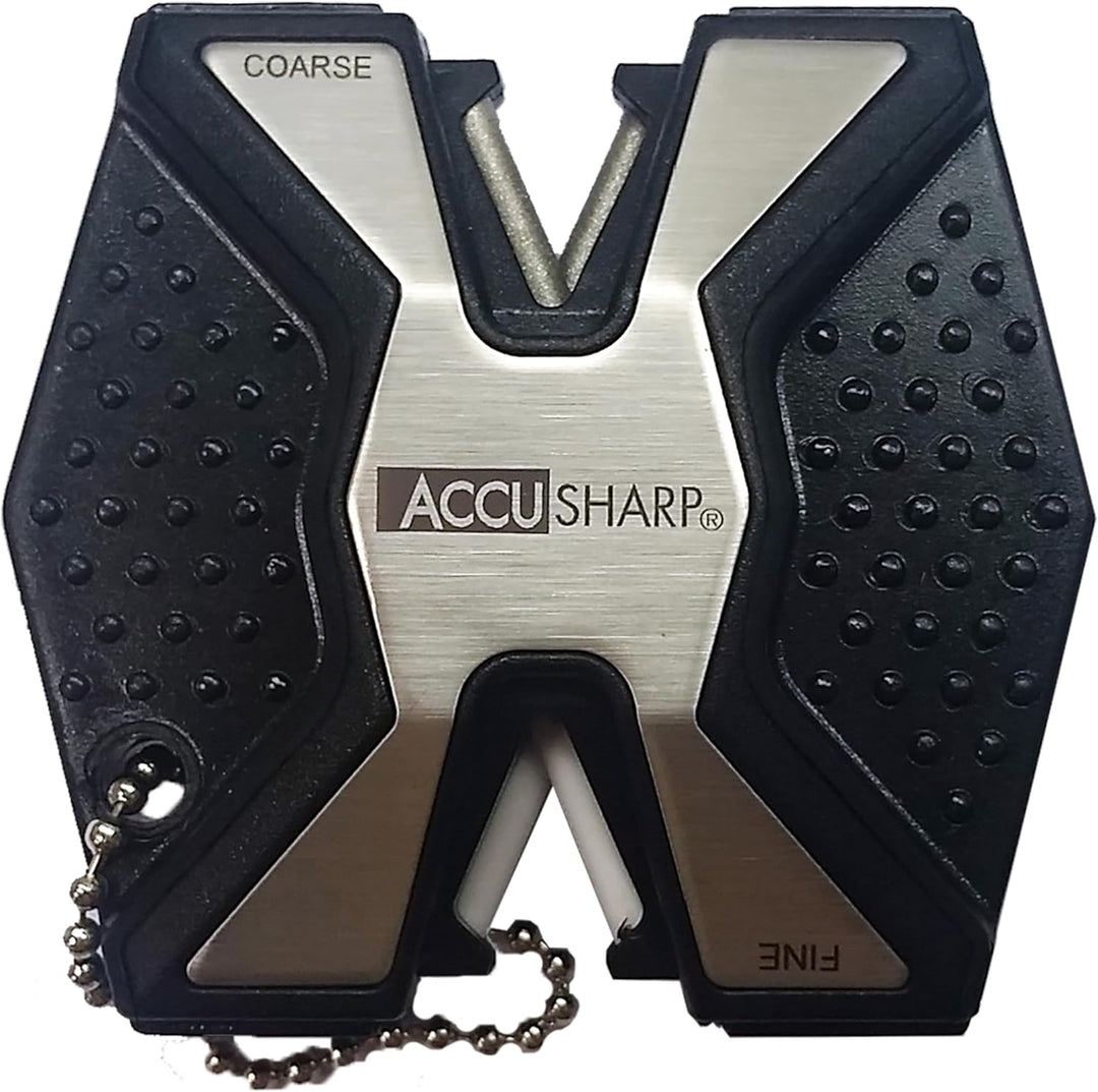 AccuSharp Messerschärfer Sharp and Easy Diamant Pro Rutschfester, Silber, ACCU-017C, Silber