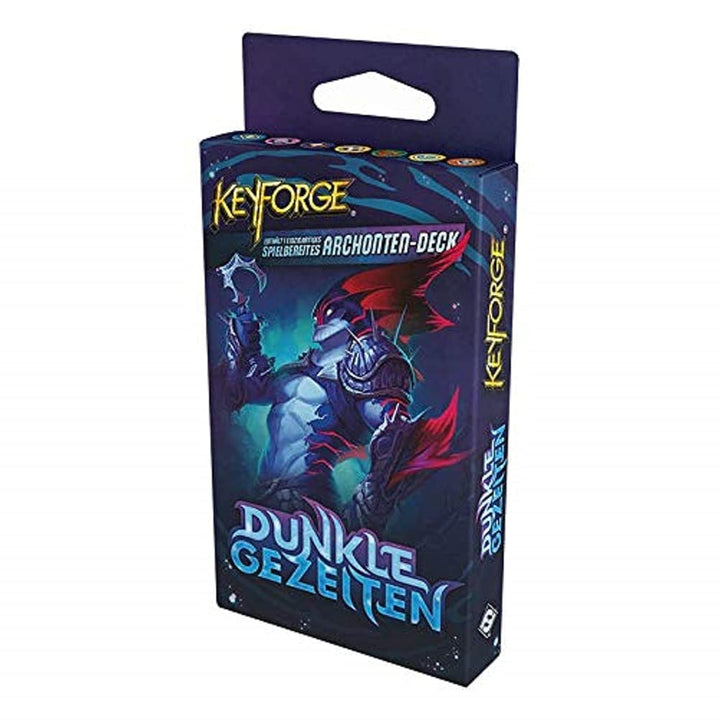 Asmodee Keyforge: Dunkle Gezeiten - Einzeldeck, Erweiterung, Kartenspiel, Deckbau, Deutsch, Keyforge