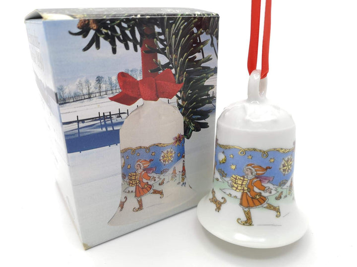 Hutschenreuther - Weihnachtsglocke 1990 - Glocke Porzellan