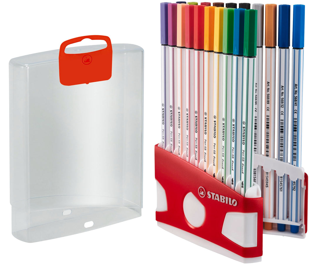 Premium-Filzstift mit Pinselspitze für variable Strichstärken - STABILO Pen 68 brush ColorParade - 2