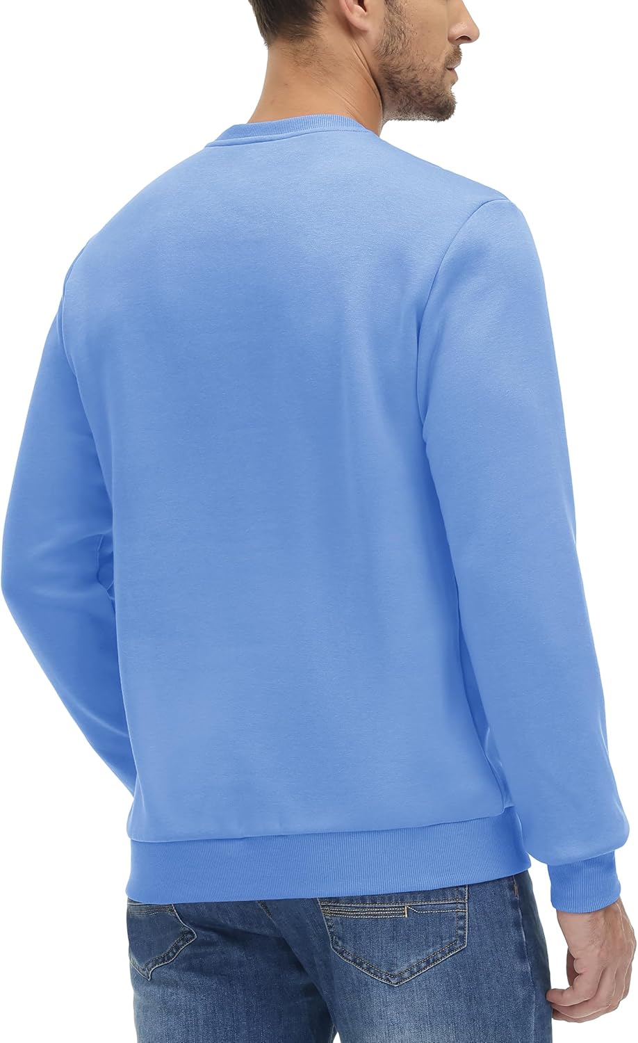 TACVASEN Fleecepullover Herren Sweatshirt Gefüttert Winter Warme Sport Langarmshirt Rundhals Outdoor