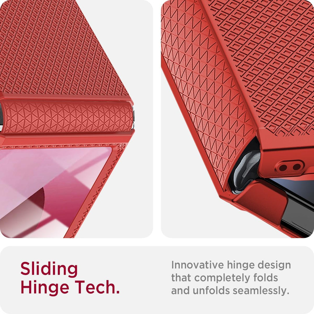Miimall Hülle Kompatibel mit Samsung Galaxy Z Flip 6/7 FE Hülle mit Kameraschutz, [TPU Scharnierschu