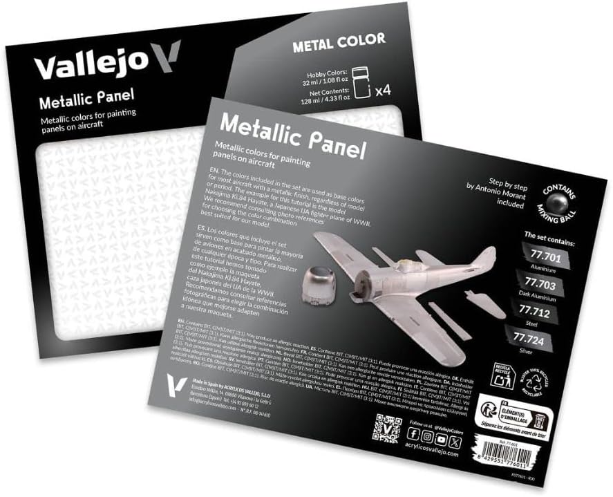 Vallejo 077601 Modellbausatz, verschieden, 32 ml (4er Pack)