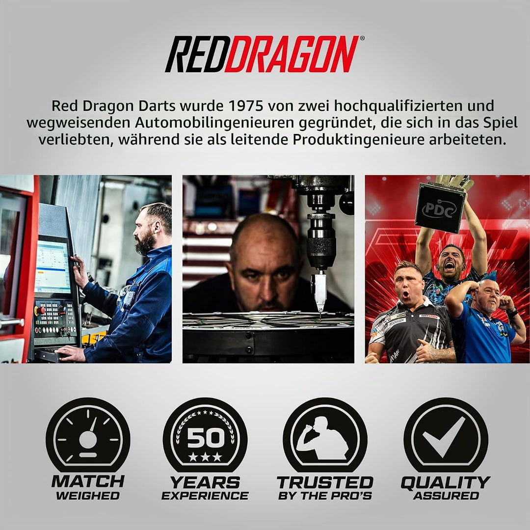 RED DRAGON Evo Series | Wolfram-Dart-Set | Dart-Flights | Dart-Schäfte (Schäfte) | Darttasche