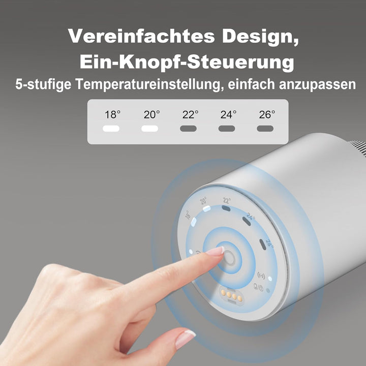 GEM Smart Heizkörperthermostat 2er-Pack, Zigbee TRV Erweiterung, Thermostatventil für Heizkörper, Tu