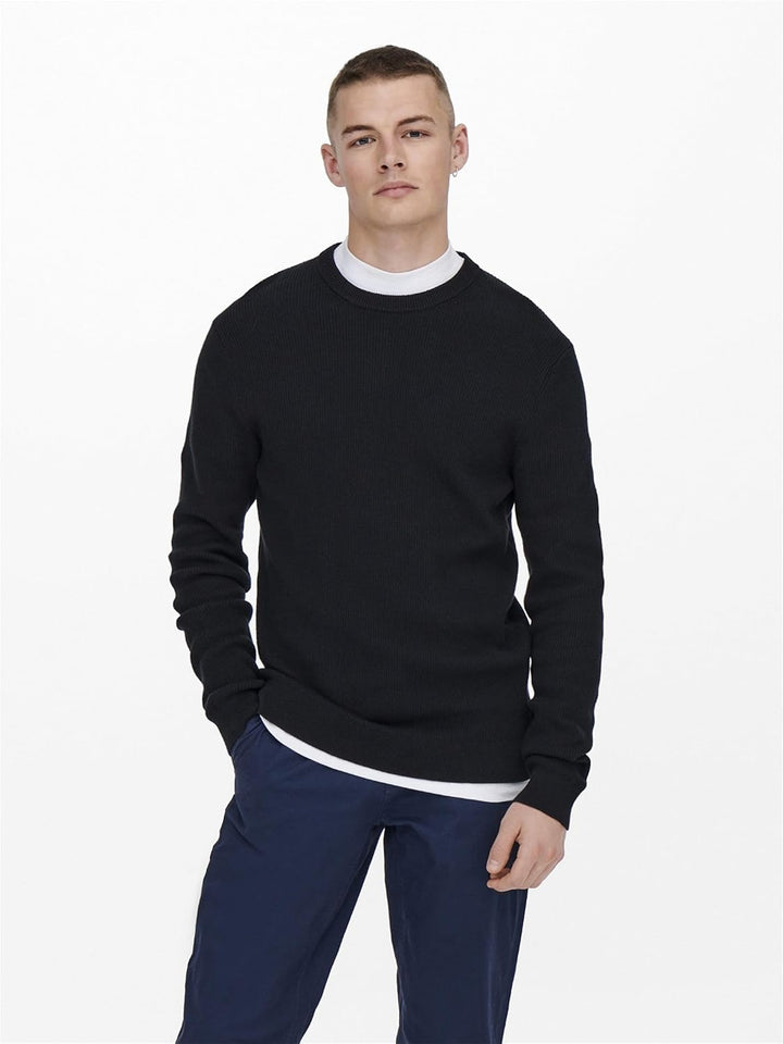 ONLY & SONS Male Strickpullover ONSPHIL Pullover S Dark Navy, S Dark Navy