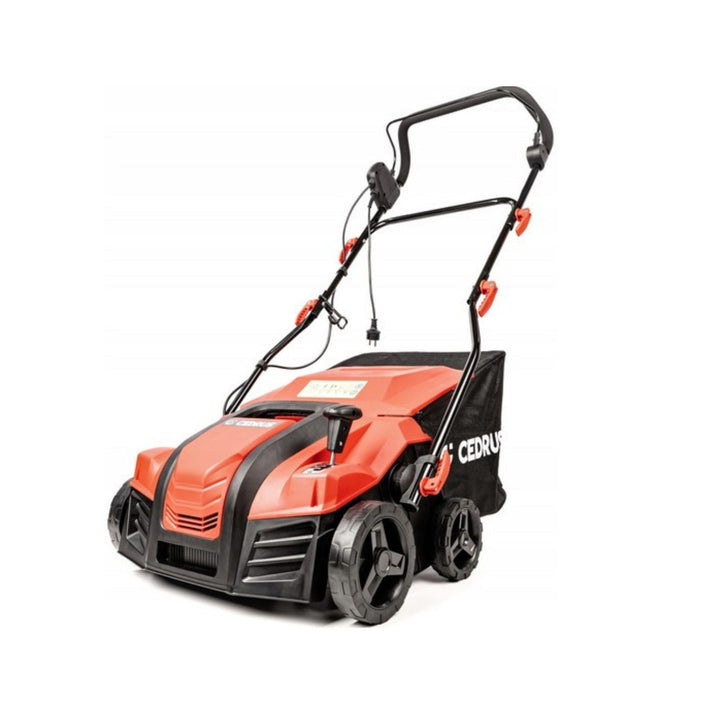 CEDRUS WE40 Elektrischer Vertikutierer & Rasenlüfter 2in1 2000W, 40 cm Arbeitsbreite, 55L Fangkorb,