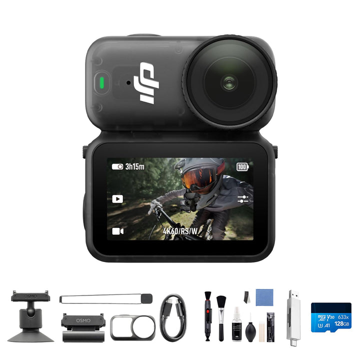 DJI Osmo Nano Standard Combo - 4K/60fps kleine Mini-Cam mit 1/1,3″ Sensor, 143° Weitwinkel-Video, 20