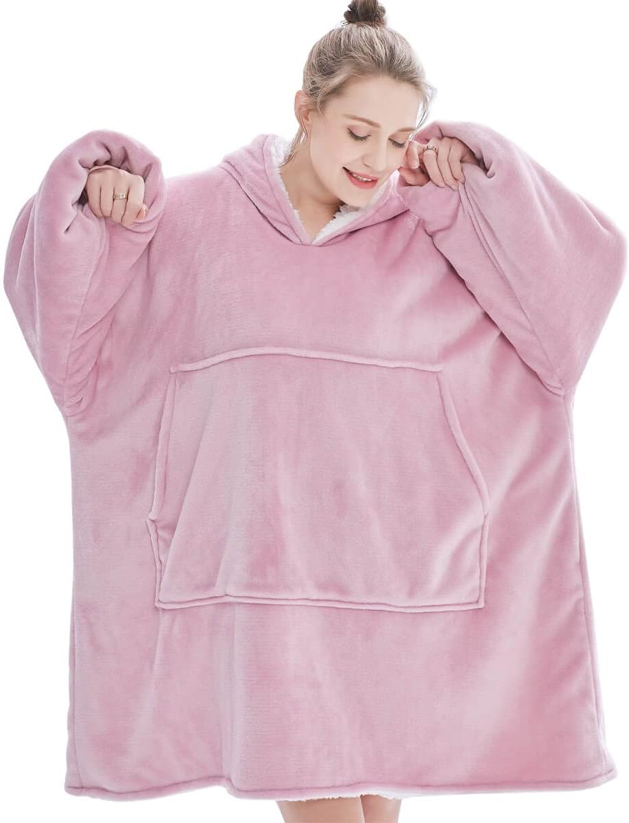 Übergrosse Hoodie Sweatshirt, Original Decke Sweatshirt, super weiche gemütliche warme komfortable R