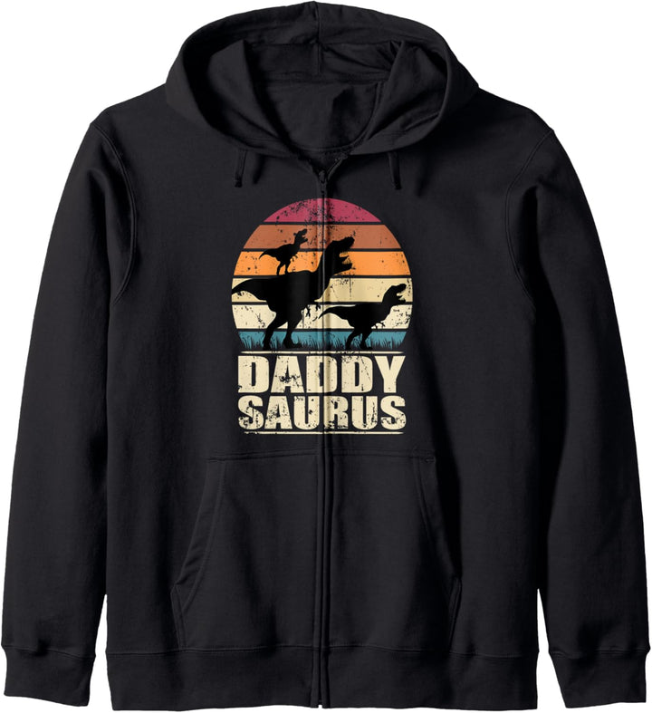Daddysaurus Dinosaurier Familien Dino Zwillinge Papasaurus Kapuzenjacke