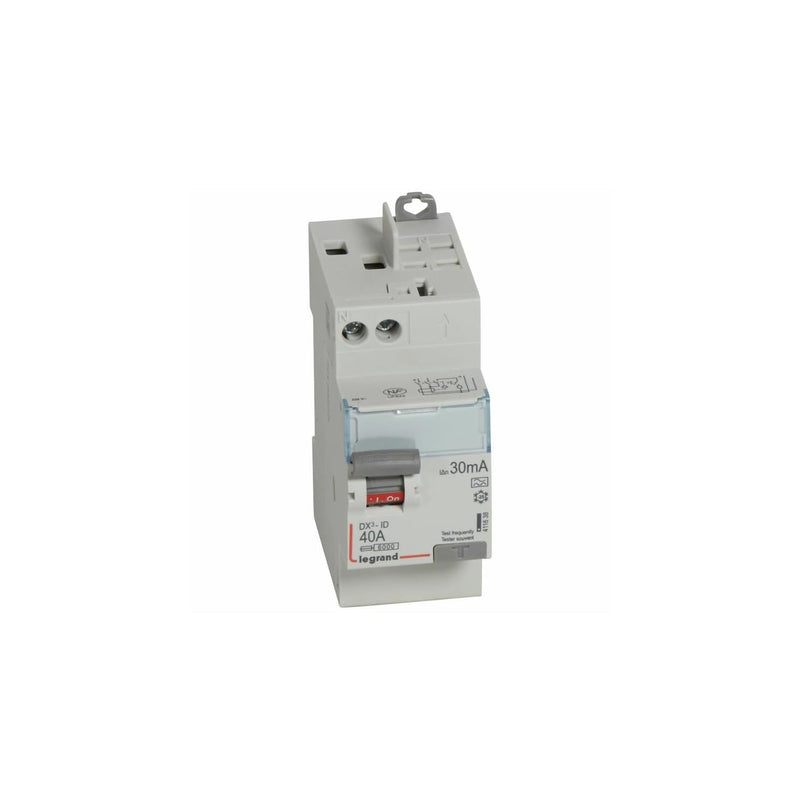 LEGRAND - INTER DIFFERENCIEL DX3-ID LEGRAND - LEG-DX3-ID - a, mono-230v, 40a, 30ma, haut, 122,40