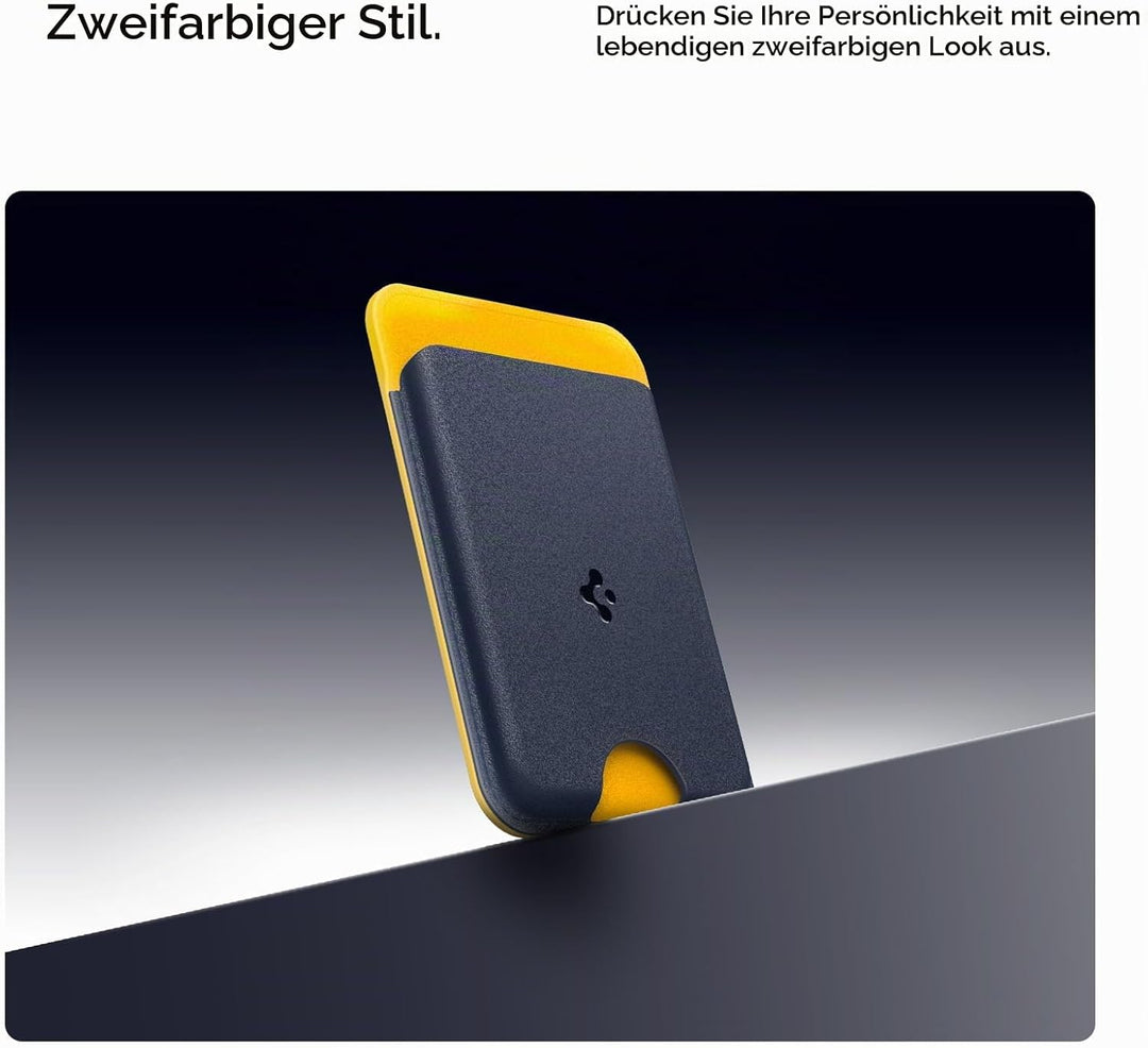 Caseology Nano Pop Magsafe Wallet [Kraftvolle Doppelstruktur] Rutschfester Silikon und magnetischer