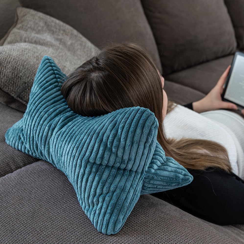 Leseknochen, Nackenrolle Cozy Shara, im Cord Design, ergonomische Form für Nacken- oder Lendenstütze