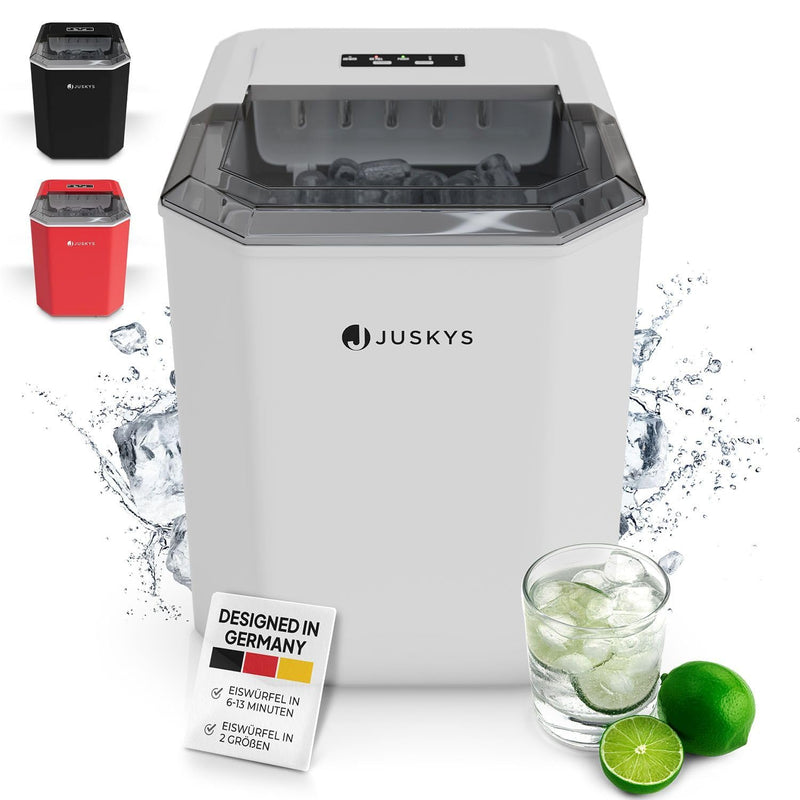 Juskys Eiswürfelmaschine IceOracle - Cocktail Eiswürfel in 6-13 min - Mini Eiswürfelbereiter für 12
