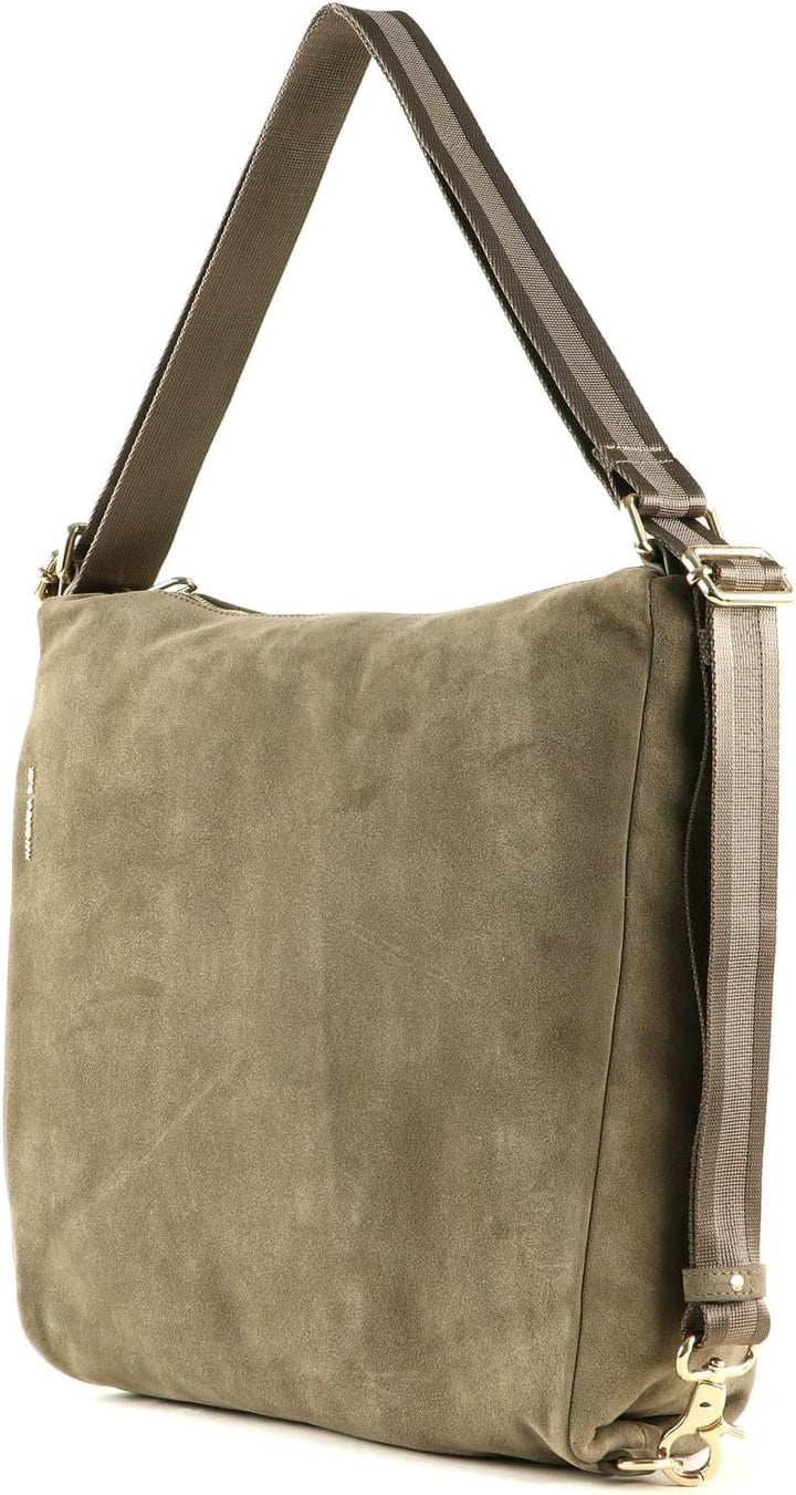 Mandarina Duck Damen Mellow Velvet Schultertasche Taupe, Taupe