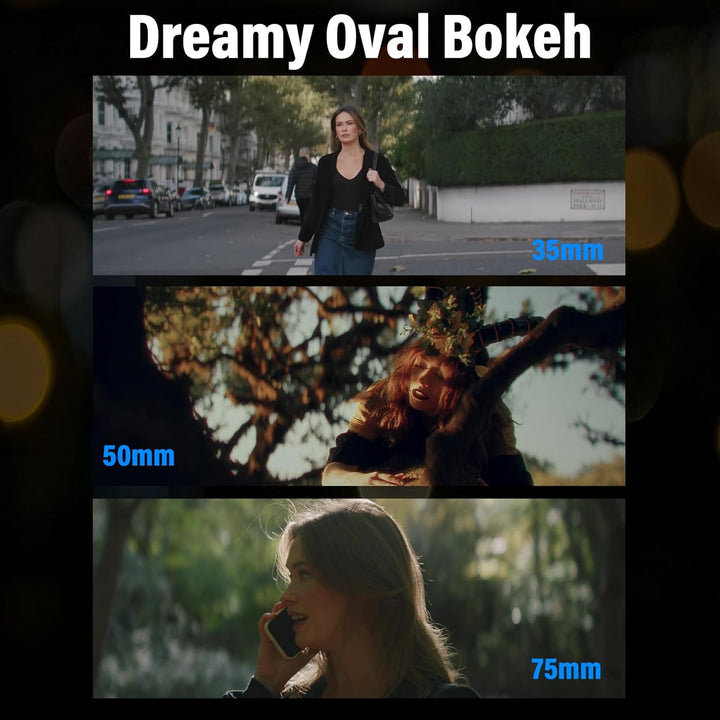 SIRUI Saturn 35 mm, 50 mm, 75 mm Objektiv-Set T2.9 1.6X Vollformat-Kohlefaser anamorphes Objektiv, C