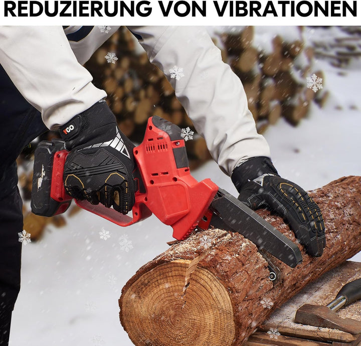 Vgo... 1 Paar Winter Mechaniker Arbeitshandschuhe, 32°F/0℃ kältefest, wasserdicht, stossfest, strapa