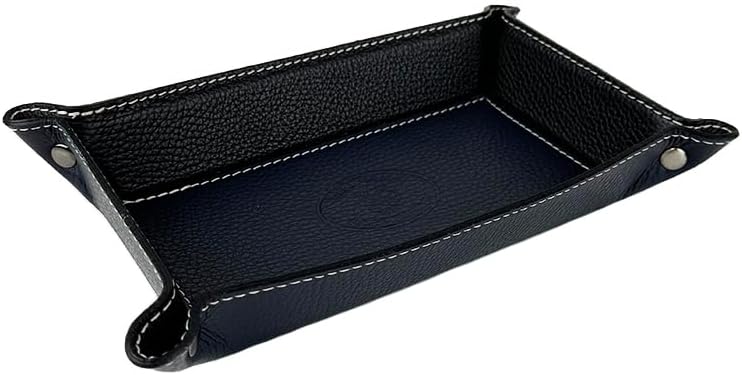 FrasiBags Taschenleerer Leder - Vide Poche - Ledertablett Organizer, Praktische rechteckig Aufbewahr
