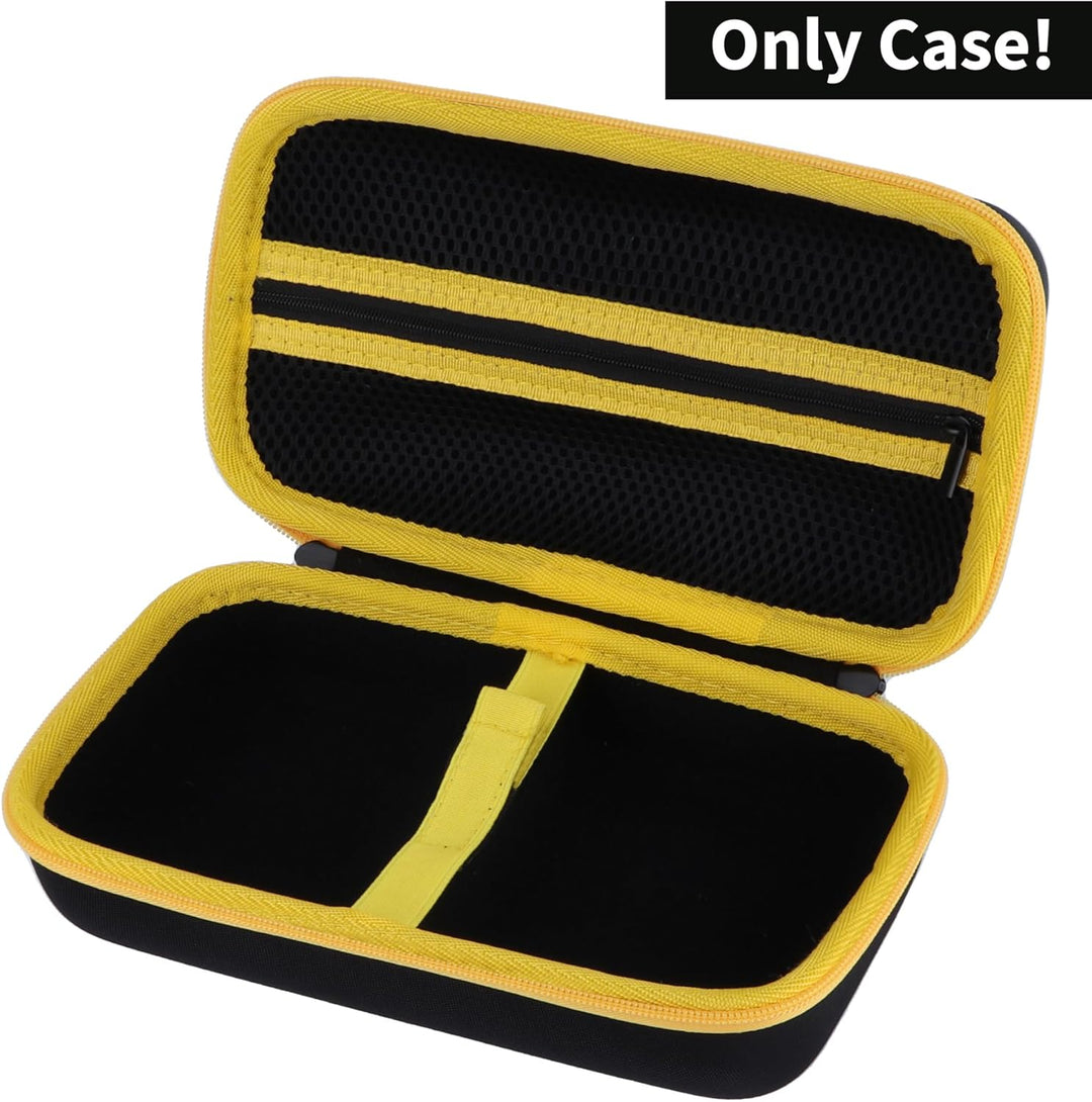 Hart Schutz Hülle Etui Tasche für Brother P-Touch PTH110 Monochrom Beschriftungsgerät (Schwarz + Gel
