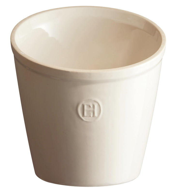 Emile Henry Utensilienhalter Keramik, Keramik, Lehmfarben, 14 x 14 x 16 cm, Lehmfarben